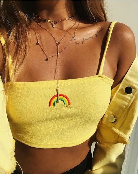 boohoo's tweet photo. The definition of cute AF ππ
Shop the #top- https://t.co/ZwSE9wG1Gh
πΈ: hejaamanda #boohoo #yellow #rainbow #rainbowtrend #trend #OOTD https://t.co/LHFaU7ricT