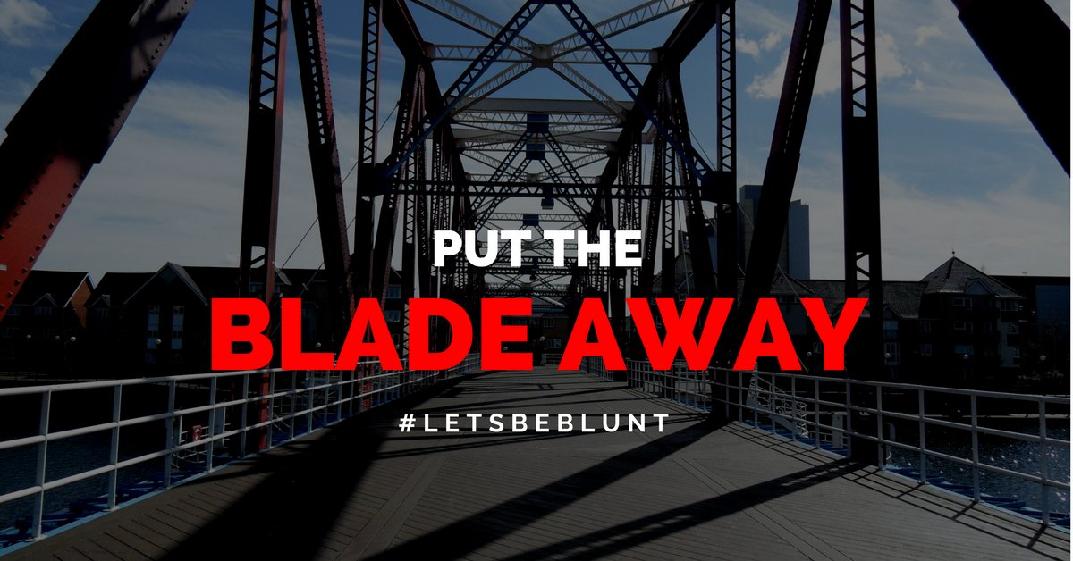 LetsBeBluntUK's tweet image. Put the blade away! #letsbeblunt #nomoreknives #knifecrime #retweet