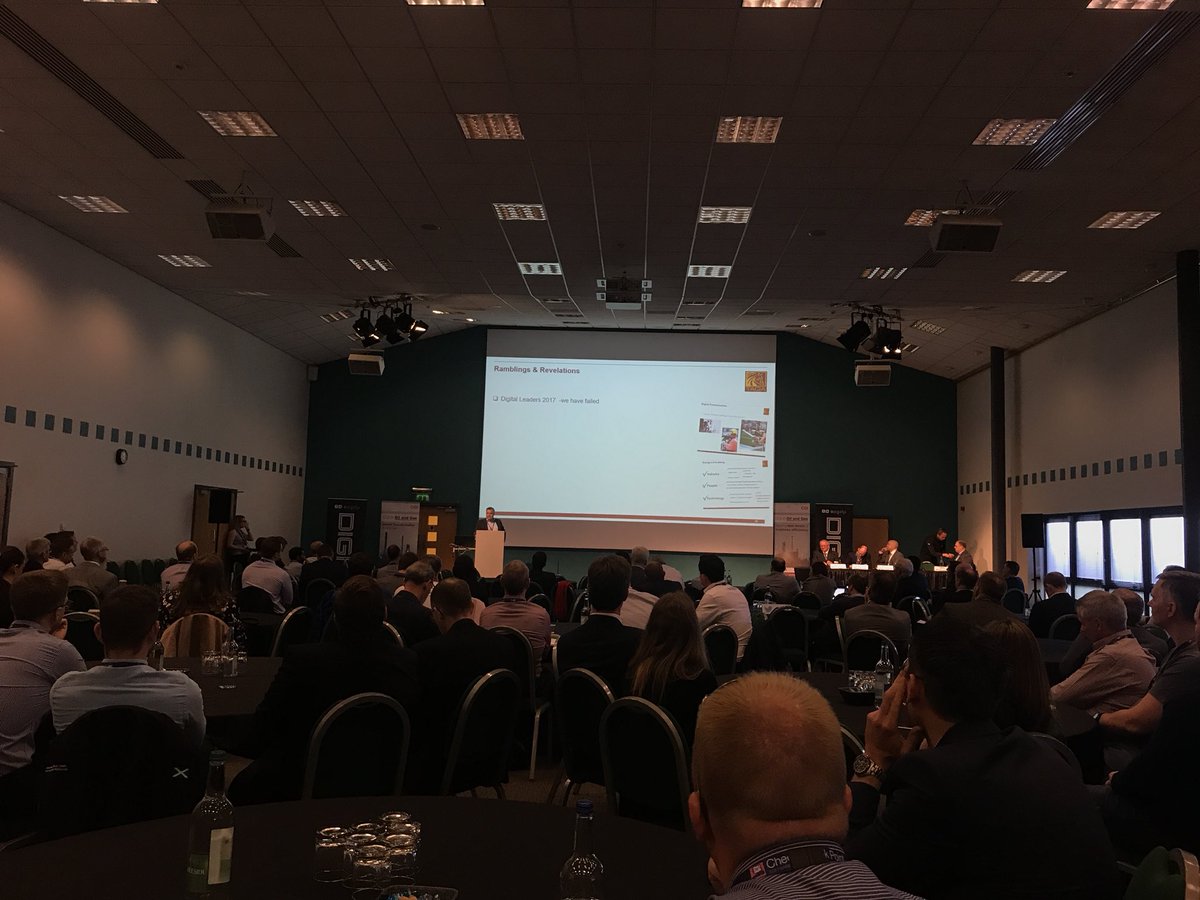 ApolloEngineer's tweet photo. A great presentation from the @RamblingGeek on digital transformation from the operators perspective at @digitfyi #de18 #RightAtTheBack https://t.co/kydaAKz5wf