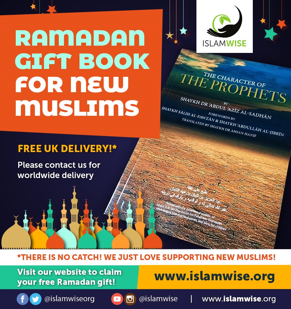 IslamwiseOrg's tweet photo. Your Islamwise Family would like to send you a Ramadan Gift Book! Click the link below to claim your free #RamadanGift Book, insha Allah.
https://t.co/EeFDpkk1oA
#RamadanforNewMuslims
#Ramadan2018 #SupportNewMuslims https://t.co/PpVdpXgyI9