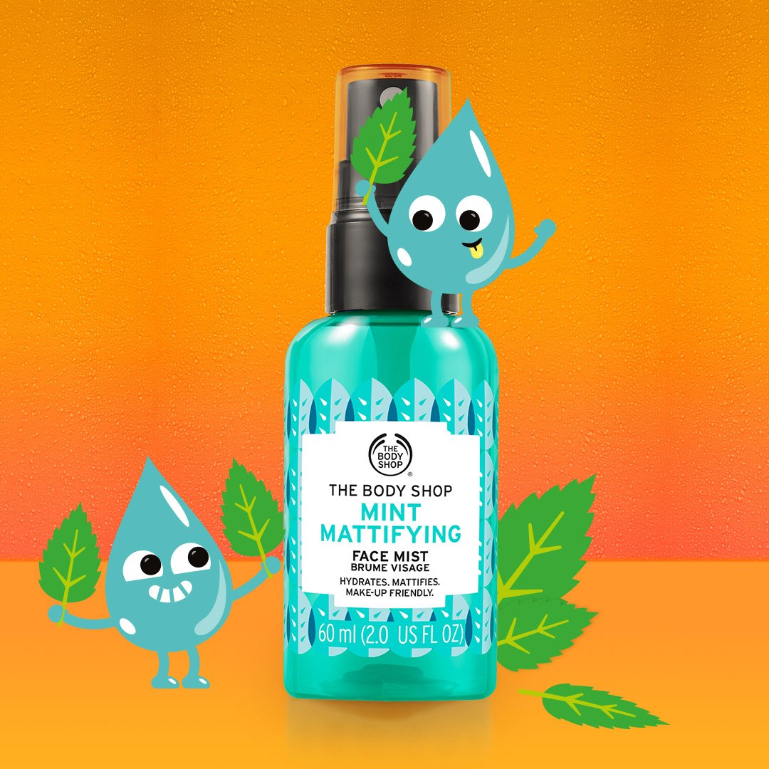 TheBodyShopUK's tweet photo. Shiny T-Zone? Stay in control with our Mint Mattifying Face Mist. https://t.co/RYjswEW53P #MistFace https://t.co/Yb5xBFnDRp
