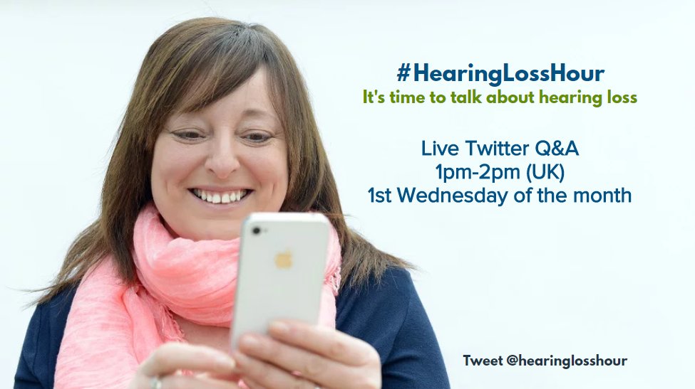 Talk about hearing loss TODAY. Use #hearinglosshour to join the Q&amp;A. For more: bit.ly/2hs8VZG <a href="/HearingLosshour/">#HearingLossHour🦻</a>  #cochlearimplants