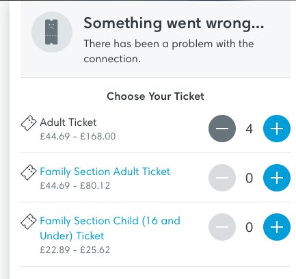 soccersteve's tweet photo. @TicketmasterUK @NFL @wembleystadium @Titans @Chargers @Eagles @Jaguars Really enjoying the continuous 'something went wrong' and 'we lost connection' with @TicketmasterUK @NFLUK @NFL for the @Eagles v @Jaguars this morning, feels like I'm talking to an ex-girlfreind... #NFLlondon #BotsWinAgain https://t.co/wrtSWj3WHy
