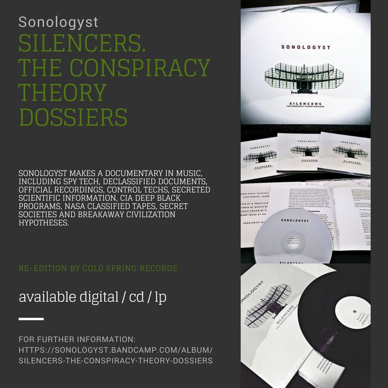 Sonologyst's tweet image. READY FOR SHIPPING!
"Silencers. The Conspiracy Theory Dossiers" by #Sonologyst. 
Edited by #ColdSpringRecords.  sonologyst.bandcamp.com/album/silencer…
#Avantgarde #Drone #EXperimentalAmbient