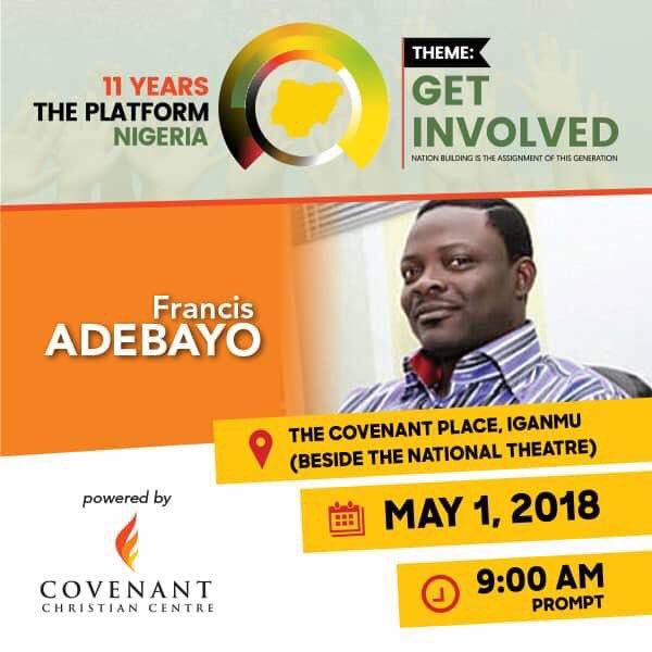 inspiromfon's tweet image. Next Speaker:

Pastor Francis Adebayo.
#ThePlatformNG #GetInvolvedNG