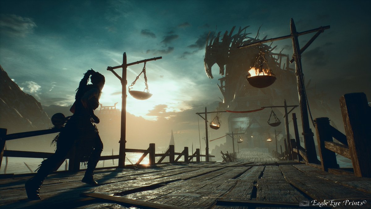 EagleEyePrints's tweet photo. Bridge to Hellheim (Multiple filters) @NinjaTheory @Sony @PlayStationMag #hellblade #gaming #ps4share #psblog #photomode #norse #senua https://t.co/R2rSA47X3d