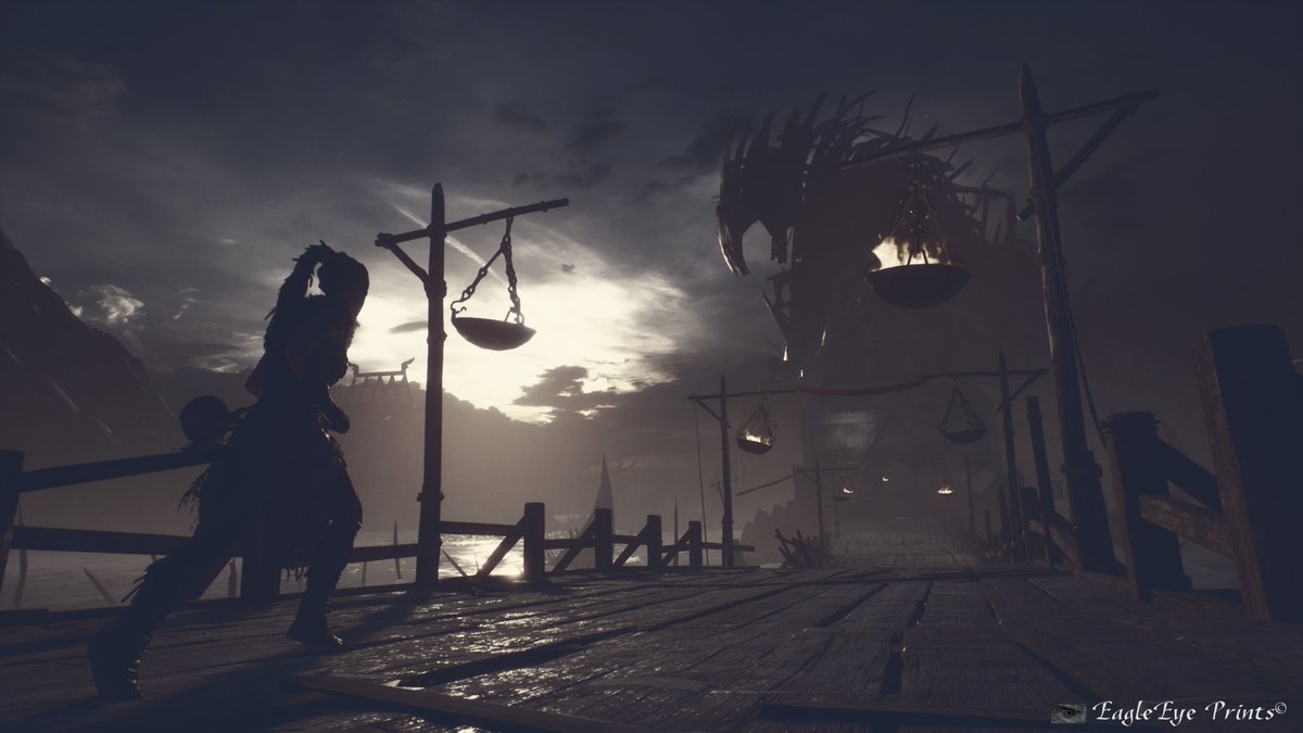EagleEyePrints's tweet photo. Bridge to Hellheim (Multiple filters) @NinjaTheory @Sony @PlayStationMag #hellblade #gaming #ps4share #psblog #photomode #norse #senua https://t.co/R2rSA47X3d