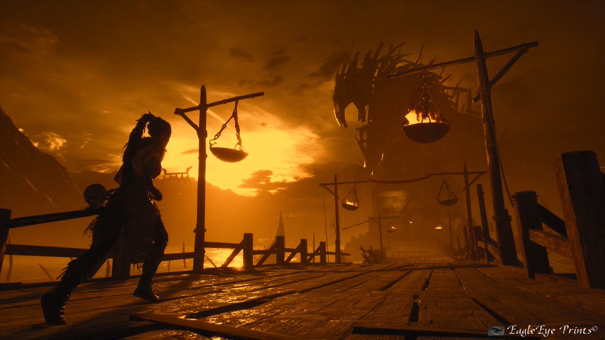 EagleEyePrints's tweet photo. Bridge to Hellheim (Multiple filters) @NinjaTheory @Sony @PlayStationMag #hellblade #gaming #ps4share #psblog #photomode #norse #senua https://t.co/R2rSA47X3d