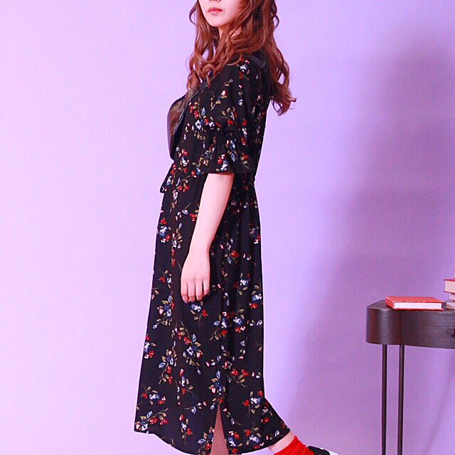 As Know As Pinky New Item ハオリとしてもワンピースとしても使える 花柄ワンピは 取り入れるだけで Girly Stylingの完成です Casual Mixが気分 Pg7595 お花ひらりん前開きワンピ 4900 Tax Novelty Fair開催中 6000 Tax
