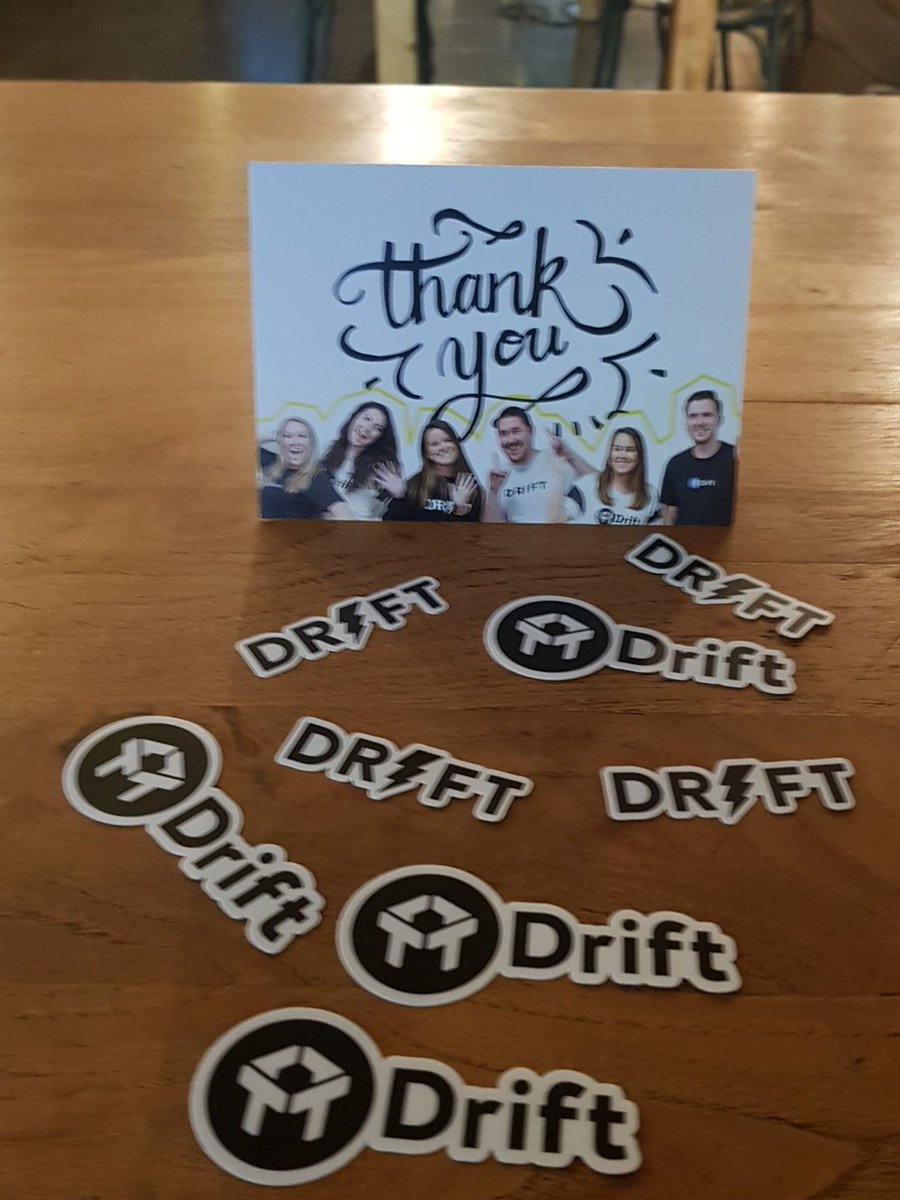 Thanks @Drift for the nice surprise. We are still thrilled to be Certified Partner!!