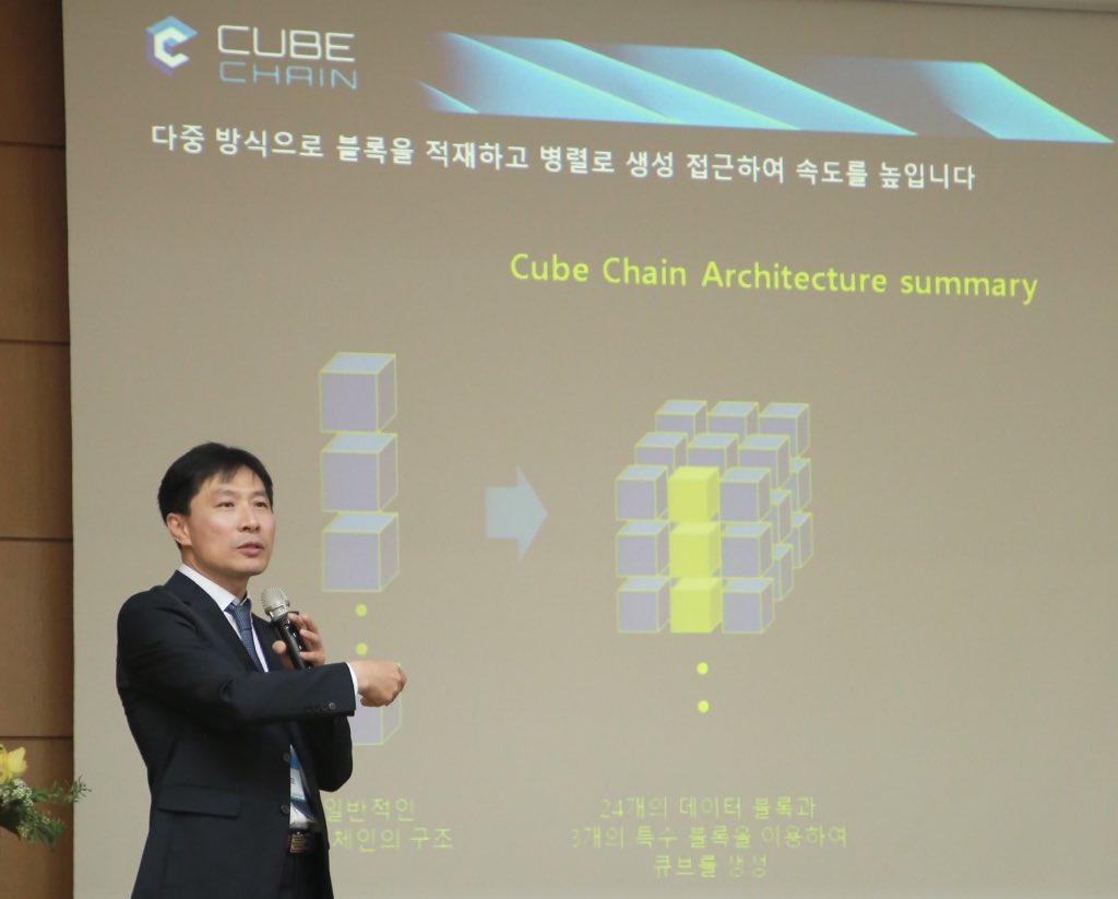 cube_chain's tweet photo. #CubeChain #Blockchain #인터넷정보학회 #KoreaSocietyforInternetInformation https://t.co/VB3urfS5NU