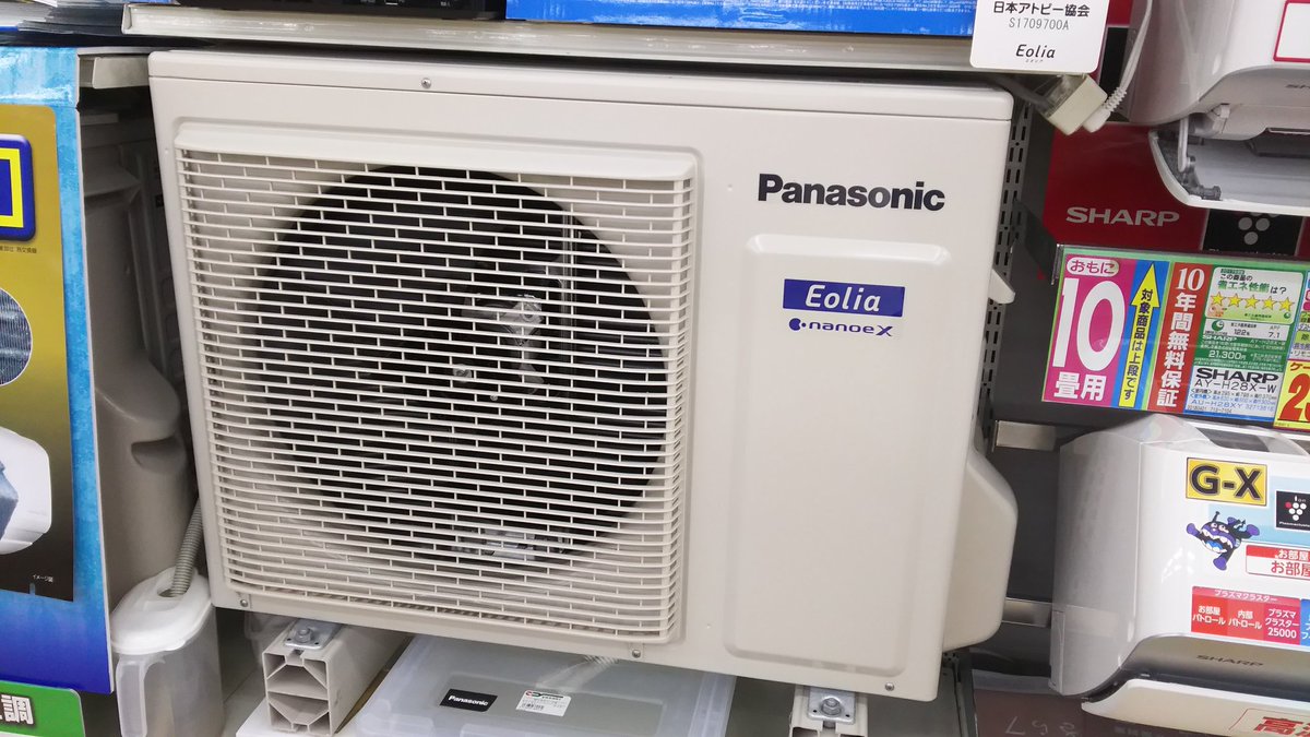 人気の春夏 Panasonic エオリア 室外機 エアコン - エアコン