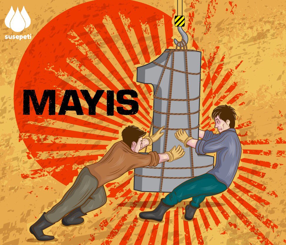 susepeti's tweet photo. 1 Mayıs Emek ve Dayanışma Günü Kutlu Olsun #Yasasın1Mayıs #işçibayramı #susepeti https://t.co/XSVlnWx12u