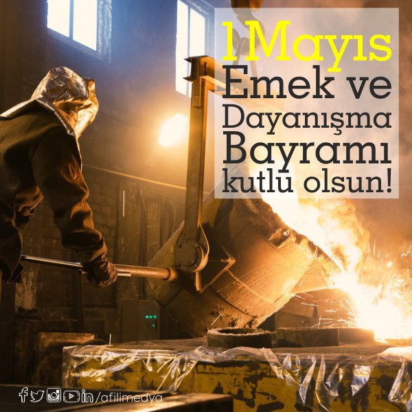 #1Mayıs Emek ve Dayanışma Bayramı kutlu olsun!