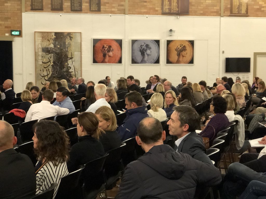 Redlands_School's tweet photo. And it begins! What are you thinking? 

Our inaugural ‘Life Ready Symposium: Thinking Skills for Life’ - great attendance; parents and staff reflecting on a time when their child amazed them with their thinking @ProjectZeroHGSE @hgse #thinklearnlead https://t.co/d1vNZz8Oay