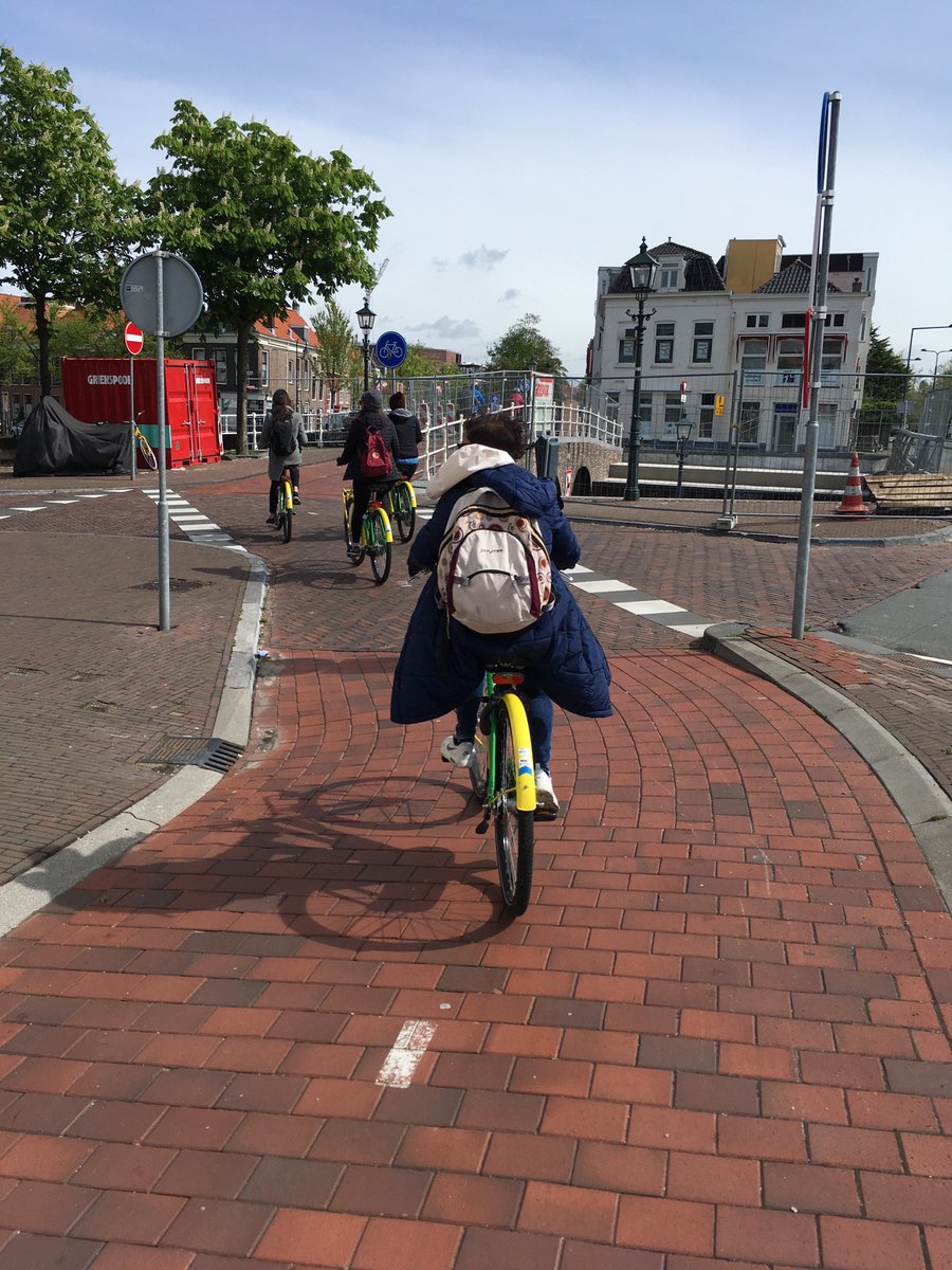 SustransLondon's tweet photo. Cycling in #Delft with the @Cycling_Embassy #cyclepriority https://t.co/rdGiaVGf0y