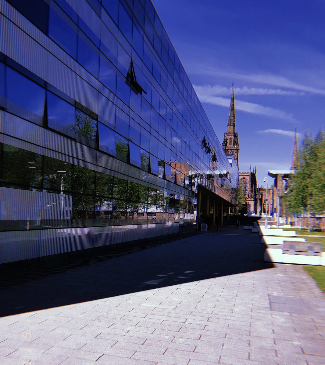 sophie_schogger's tweet photo. Beautiful day in Coventry today โ๏ธGood luck to my fellow final year students in their #302CC presentations https://t.co/hUaaUQAC5W