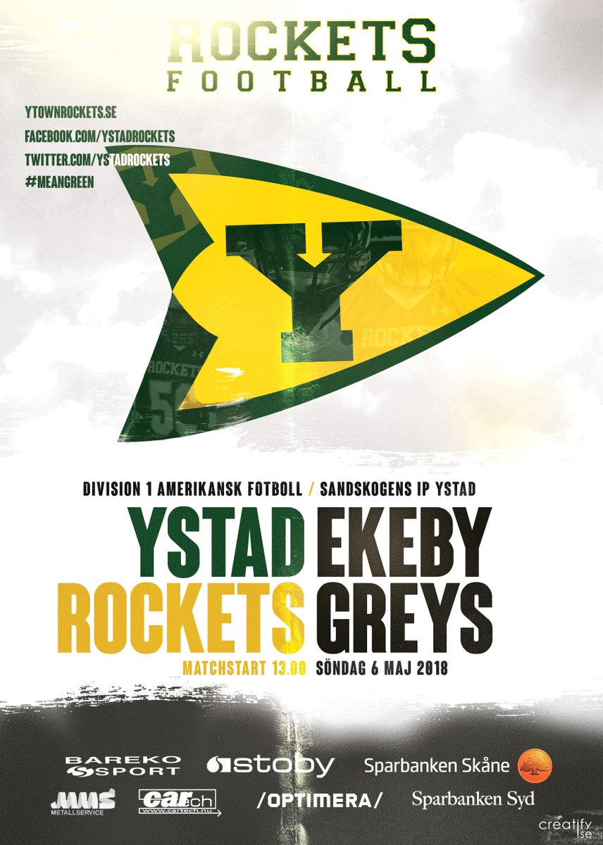I helgen gästas vi av Ekeby Greys. Välkomna till Ystad söndagen den 6 maj 2018. Kickoff kl 13.00 &amp; Gratis inträde!