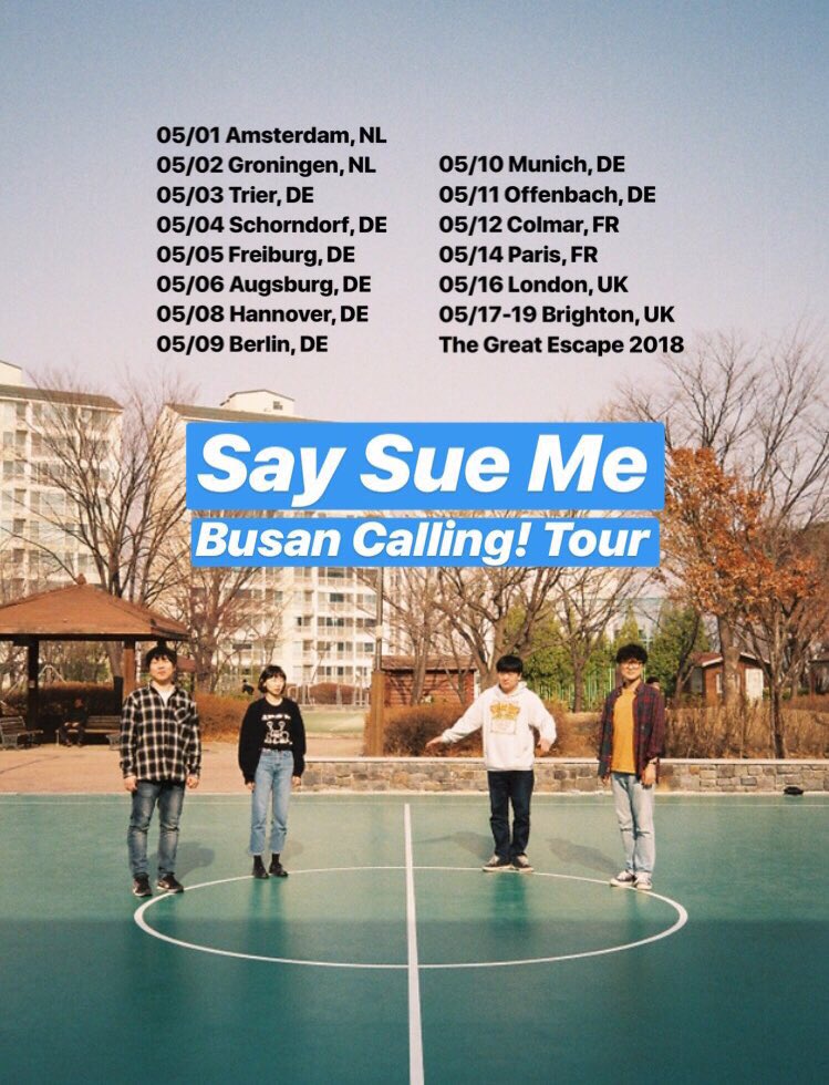 SaySueMe's tweet photo. Our #BusanCalling Tour continues in May! 5월에도 투어는 네덜란드/독일/프랑스/영국에서 계속됩니다🤘☺️
🎫 Ticket Links @ https://t.co/6mFjy3KQq4 https://t.co/Z7N2ElYwsA