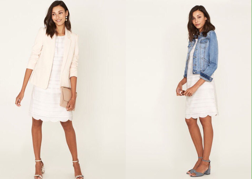 All dressed up ... or down! This is the perfect little white dress for spring summer! It will bring you from the beach to evening cocktails