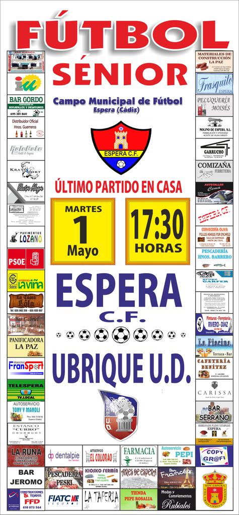Hoy Martes jugamos nuestro último partido de la temporada en casa, conseguimos el objetivo de la permanencia con mucho esfuerzo y el enorme apoyo de nuestra GRAN AFICIÓN.
OS ESPERAMOS A LAS CINCO Y MEDIA. 
SIN VOSOTROS NO HUBIERA SIDO POSIBLE.
VAMOSSSSSSSS.
