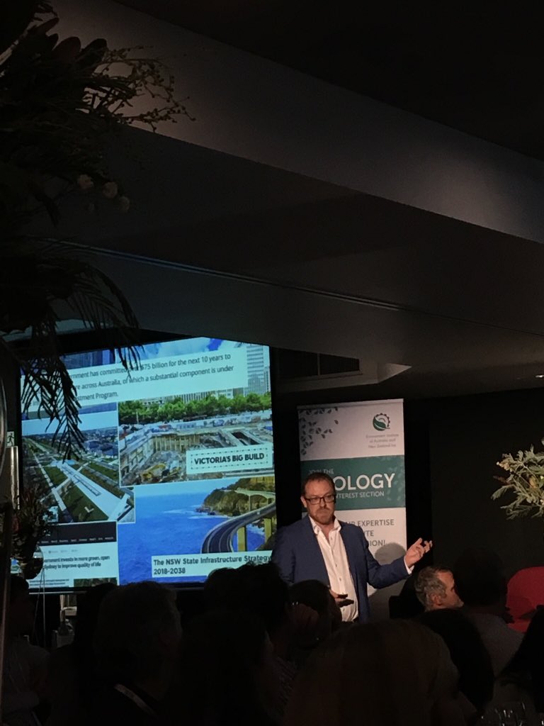AnimexInt's tweet photo. Connecting people. Connecting nature. Dr Gary Veale @ecoltransnet #roadecology #reducingroadkill https://t.co/AiAAiS0EmK
