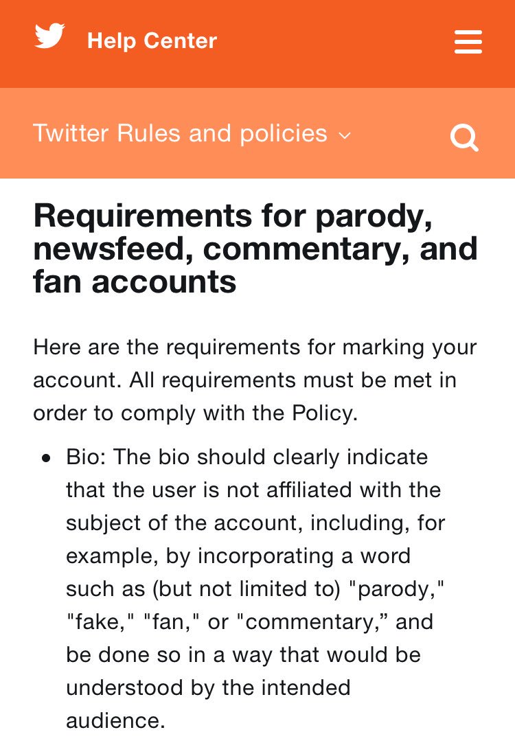 adorecxk's tweet photo. GUYS TWITTER HAS NEW RULES!!

STARTING FROM MAY 25TH, THEY WILL BE SUSPENDING FAN ACCOUNTS THAT DON’T HAVE “parody” “fake” “fan” or “parody” IN THEIR BIO. 

RT TO HELP OTHERS https://t.co/xznYgzaVFj