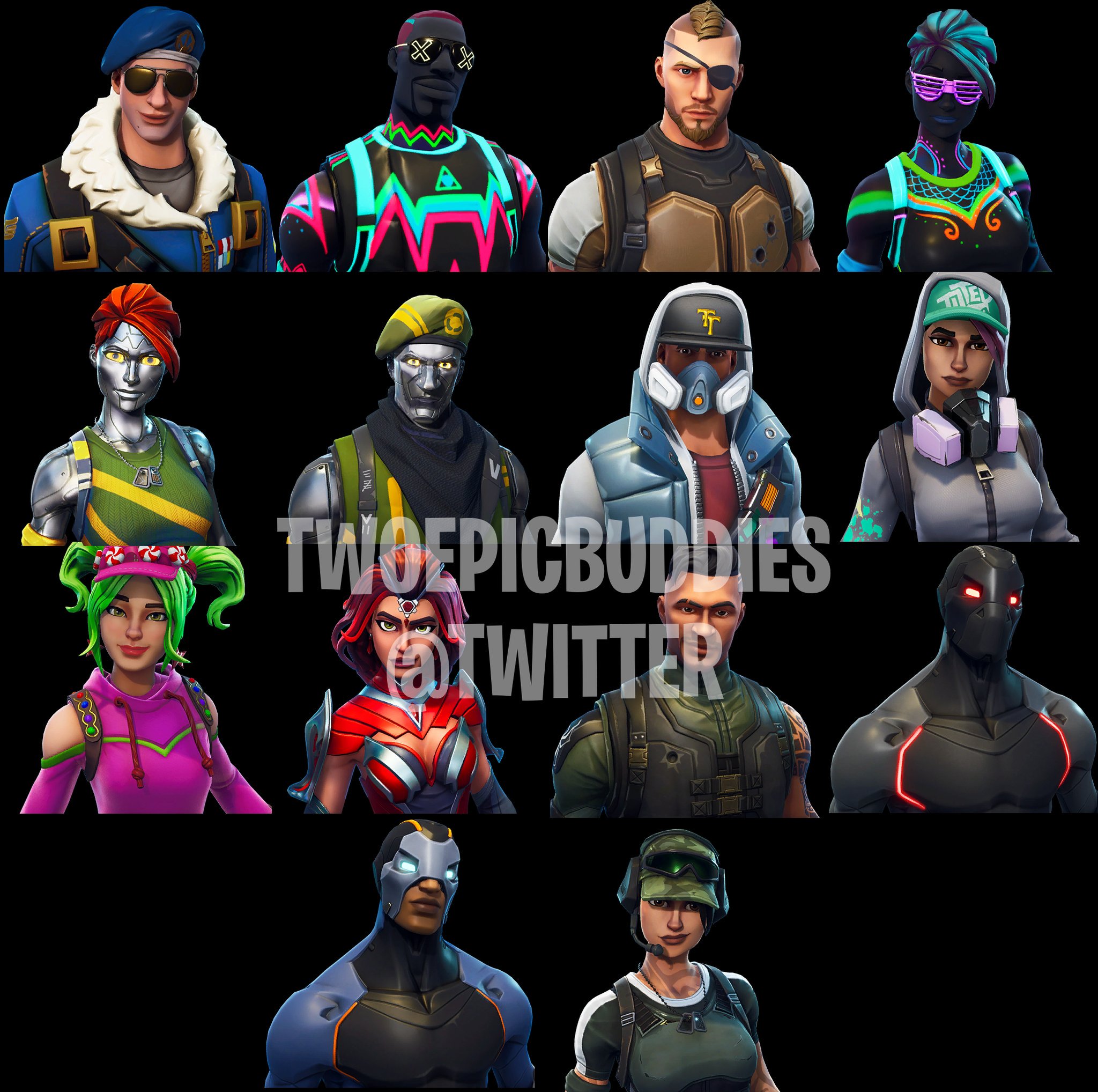 Fortnite info on twitter todas las skins nuevas que hay en la