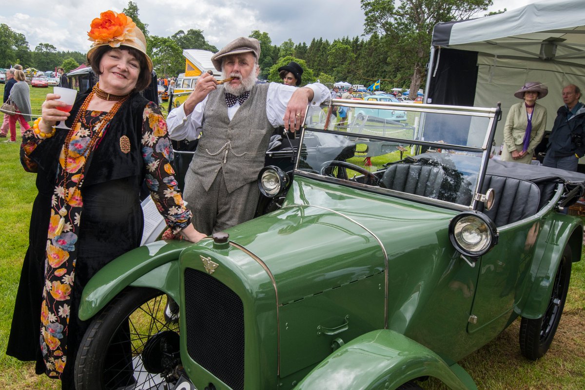 Suitably attired for the car.  #BVACClassic #festivalofmotoring #thirlestane
