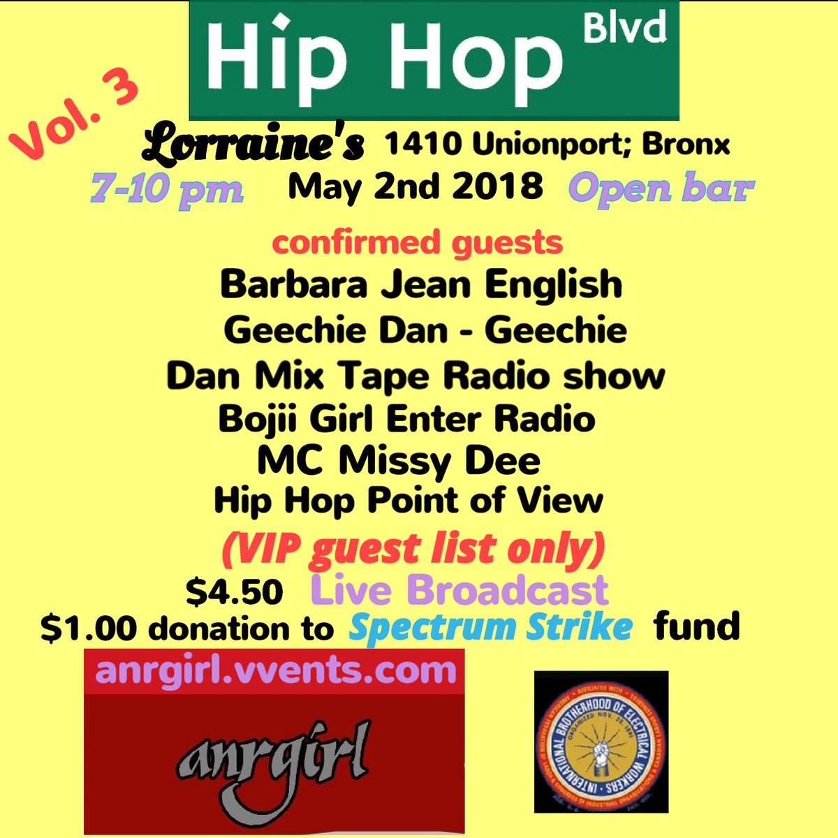 alpizarro's tweet photo. #TheList 1. Support Local 3 by donating #HipHop4Local3 2. Share RT 3. Use hashtags #SpectrumStrike #Local3 #CountMeIn 4. Download our orange ribbon to show support 5. Repeat https://t.co/vuXbDWfMvF