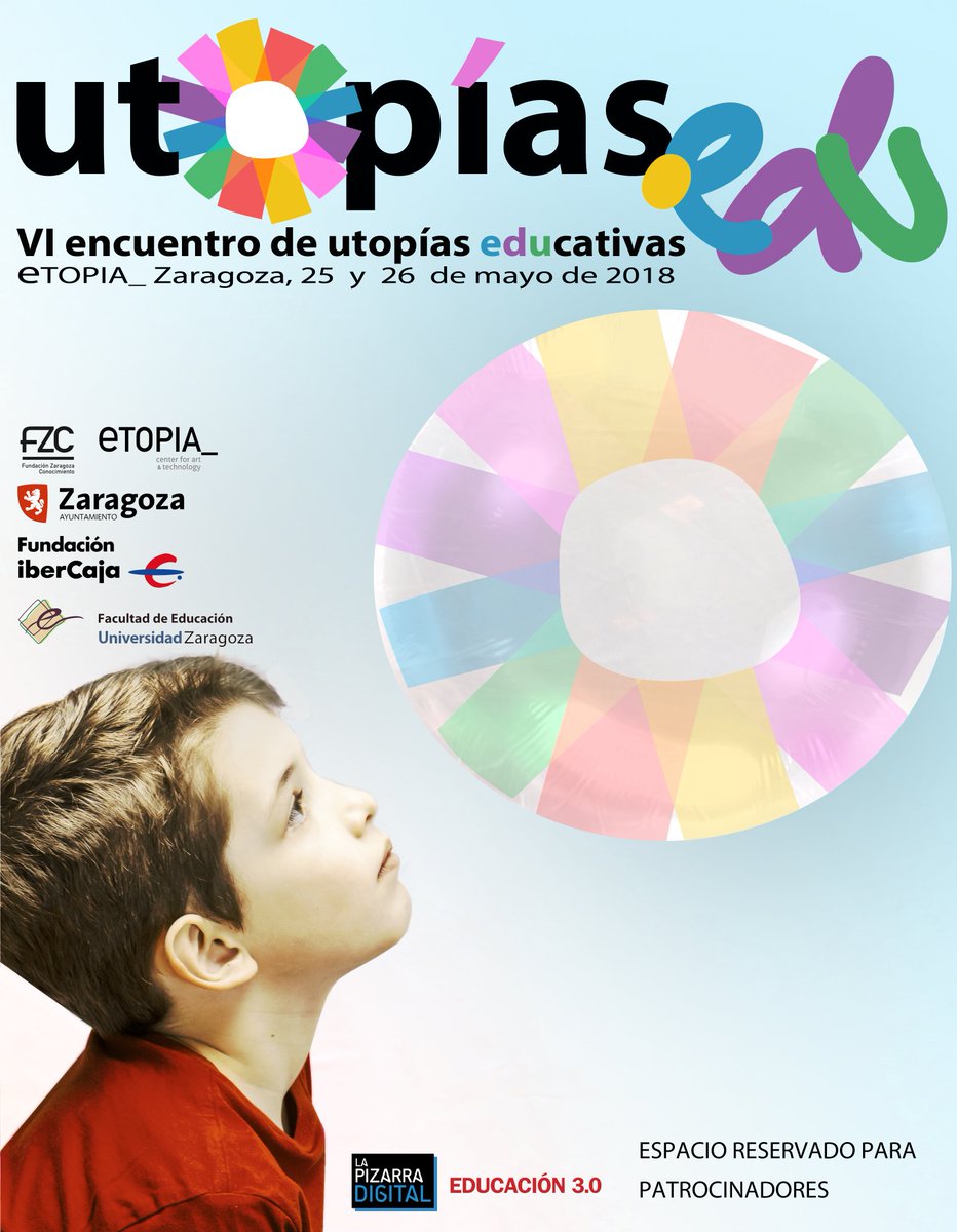 UtopiasEduca's tweet photo. ¡Desde mañana 2 de mayo ya te puedes inscribir al VI Encuentro @UtopiasEduca! Uno de los foros con mejores críticas en España en el ámbito educativo #innovación #Zaragoza #educación ¡No te quedes sin tu plaza! ¡Llevamos 5 años agotando! https://t.co/W6S1E4cgUK https://t.co/9o0wwWOgUi