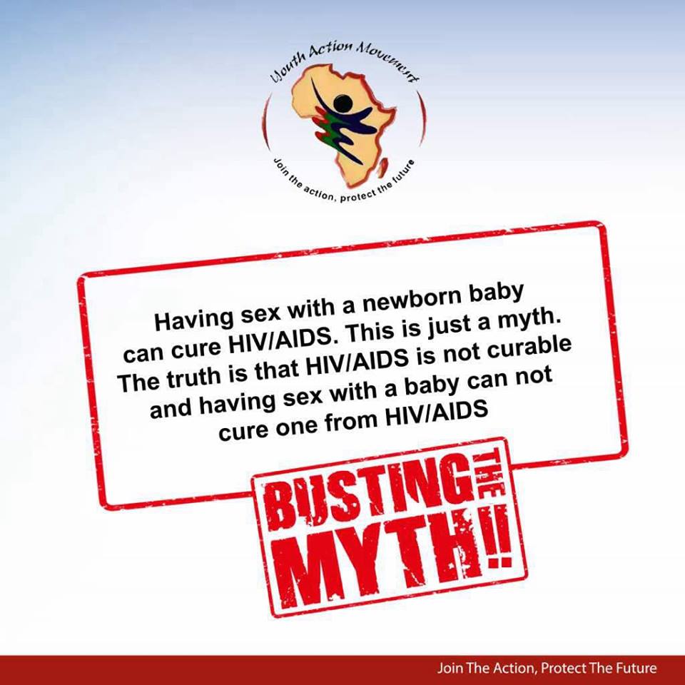 Busting SRHR Myths
The TRUTH is; HIV/AIDS is not curable and having sex with a new born baby can not cure one from HIV/AIDS. 
#BustingSRHRMyths #UseCondoms #IDecide #UseCondoms
<a href="/IPPFAR/">IPPFAR</a> <a href="/FPAM_/">Family Planning Association of Malawi</a> <a href="/yamafrica/">YAM/MAJ</a> <a href="/yam_tanzania/">YAM Tanzania</a> <a href="/YAMuganda/">🇺🇬Youth ActionMv't</a> @YAM_Swaziland <a href="/YAMghana/">YouthActionMovement</a>