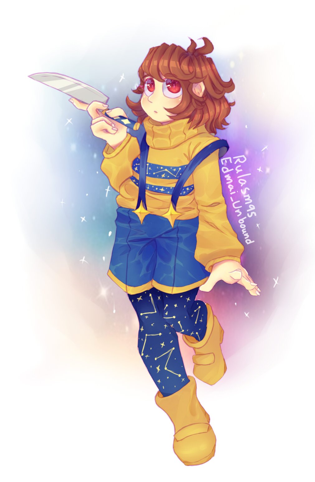 “outertale chara . its collab with edmai_unbound on undertale amino