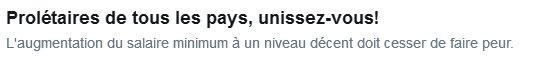 pauvreencolere's tweet photo. -"#prolétaire/#pauvre de tous les pays unissez vous!"
+vrais ce jour que jamais!
#BB
#Block
#blakblocs
#SSD
#SSD93
#SSD95
#Montfermeil,#ménilmontant,#Nanterre,#tolbiac
#FAC=> tenir les rue c'est le début!
#leFeuQuiBrule renversera #macron/#collomb/#LAREM
contre la précarité!
#UNI https://t.co/1K4BOkxR5e