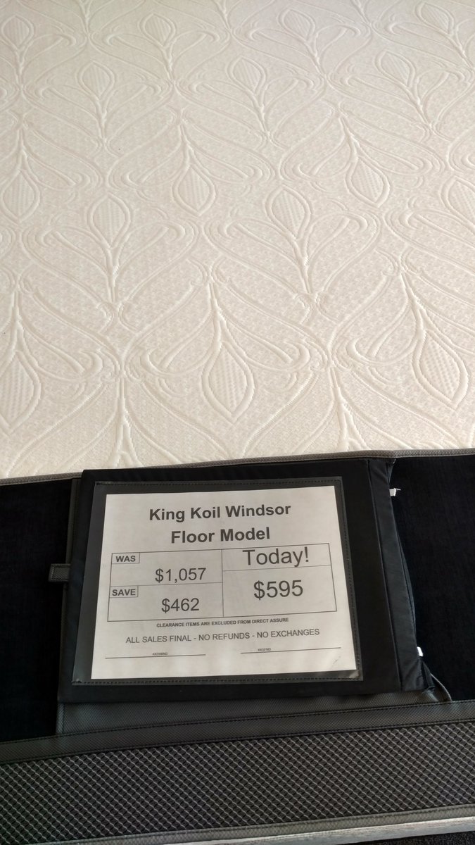 mcsqueal79's tweet photo. #Sale‼️ @stlmattress #EdwardsvilleIL #RetiredFloorSample #KingKoil #Windsor #Firm #Queen #QueenSet Was: $1057 NOW ONLY: $595‼️ Sold as-is. No refunds, no warranty. First come, first served. #AskForShaun #SleepRules #Clearence https://t.co/CRKvg2OIXD