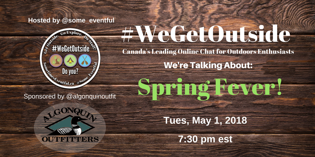 Some_Eventful's tweet photo. Welcome to #WeGetOutside chat! Grab yourself a seat around the virtual campfire for our celebration of Spring! Who's with us so far? https://t.co/kGcFXaTiJj