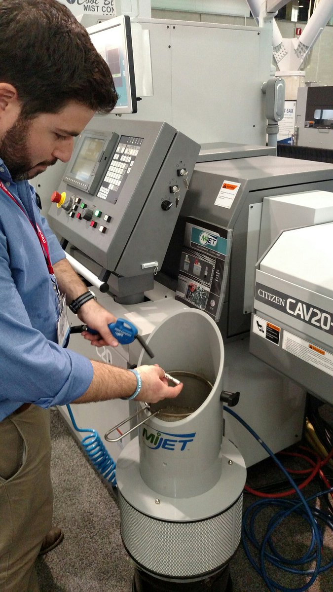 MiJET_Clean_Air's tweet photo. @MCC_CNC You never know what you'll find @SmartMfgExp Check out #MiJET in Booth 333 #Clean #parts #Cleanshop #MarubeniCitizenCincom https://t.co/nFY96i9iv2