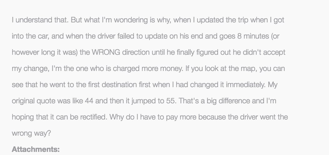 hansky_banansky's tweet photo. Thanks, Uber. Really love paying for your mistakes.
@Uber #uberripoff #wrongway @lyft #thisiswhyilyft https://t.co/PPtHi4phBx