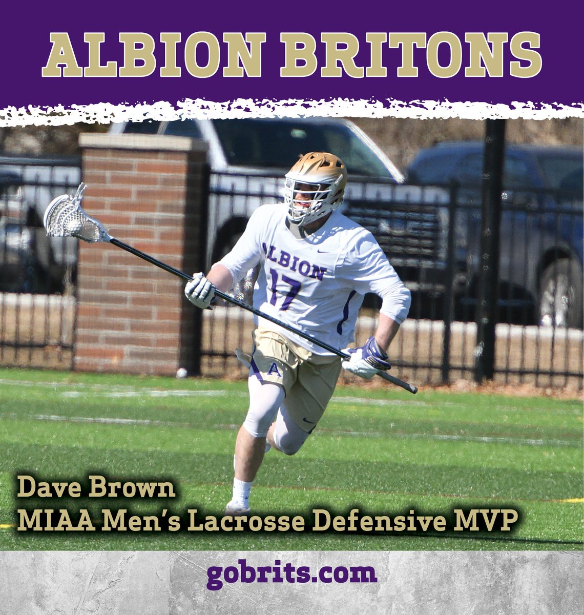gobrits's tweet photo. Dave Brown's (@dcd1brown) selection as @MIAA1888 Defensive MVP is the headline as @Albion_MLax nets six all-MIAA selections in men's lacrosse #d3lax https://t.co/q80Gp3Pfml https://t.co/ThgdKH4VoS
