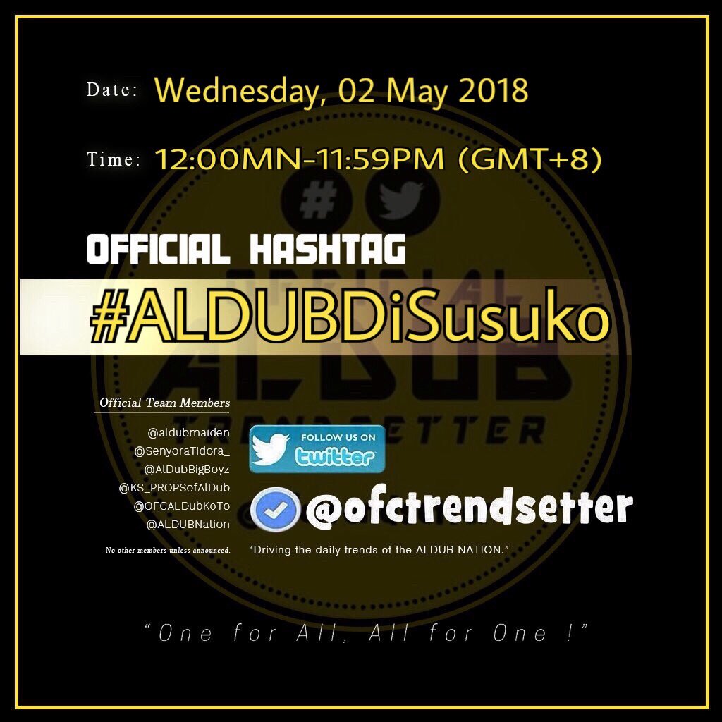 ofctrendsetter's tweet photo. We will never give up on you, Alden and Maine.
Hope that you won’t give up on us too.

#ALDUBDiSusuko https://t.co/yW7hHZUZMF