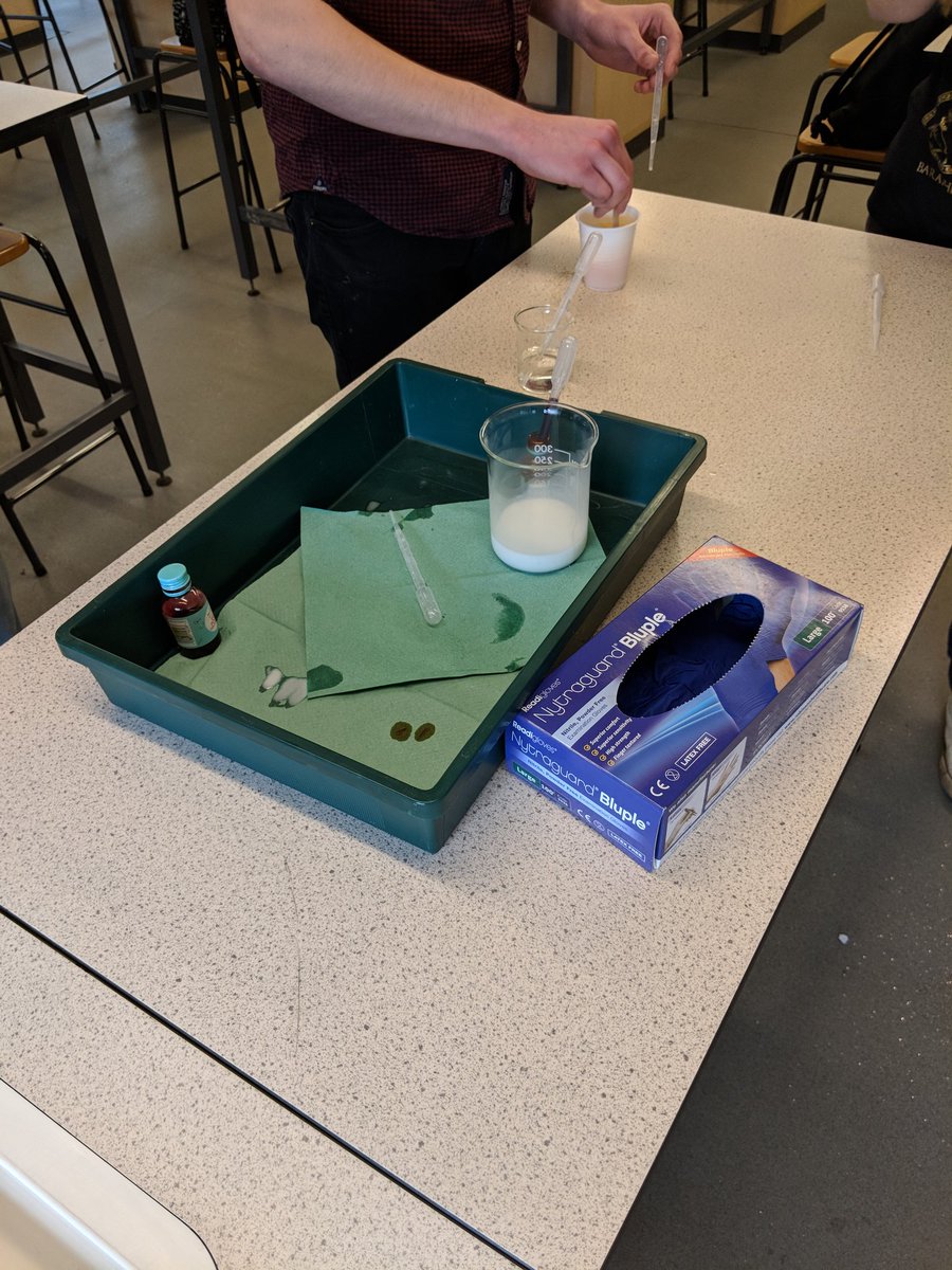HSLC_Science's tweet image. Some fun with year 12 chemists today making slime and bouncy balls.