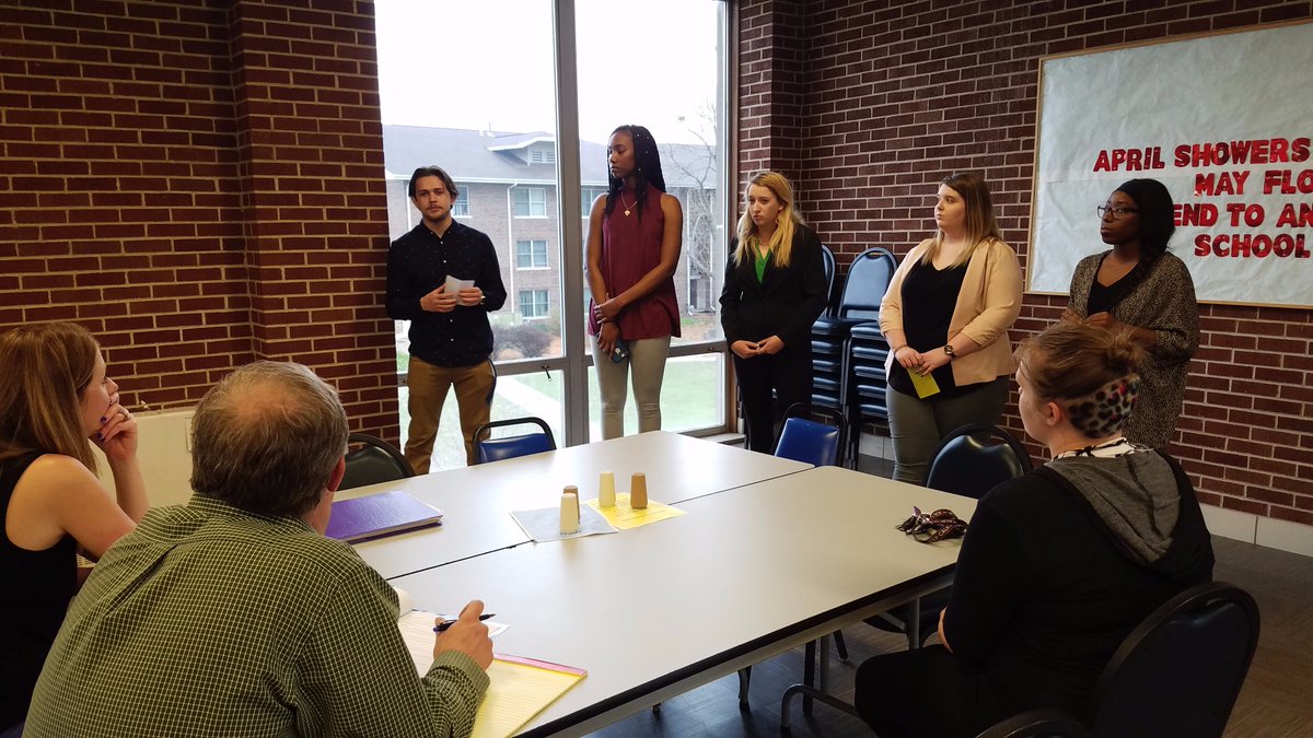 PennDigiComm's tweet photo. Seniors taking the Public Relations and Campaigns class presented to their client today! They're now one step closer to graduating this Saturday 🎓  #WP #Statesmen #PublicRelations #studentpresentations https://t.co/Pq3LlPcmtp