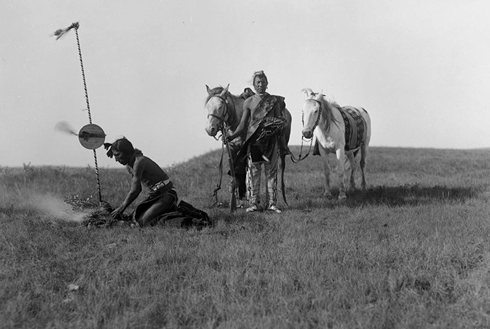 sa_pioneers's tweet image. Grassland fire lit by member of #Siksika Blackfoot 1918 #ABhistory