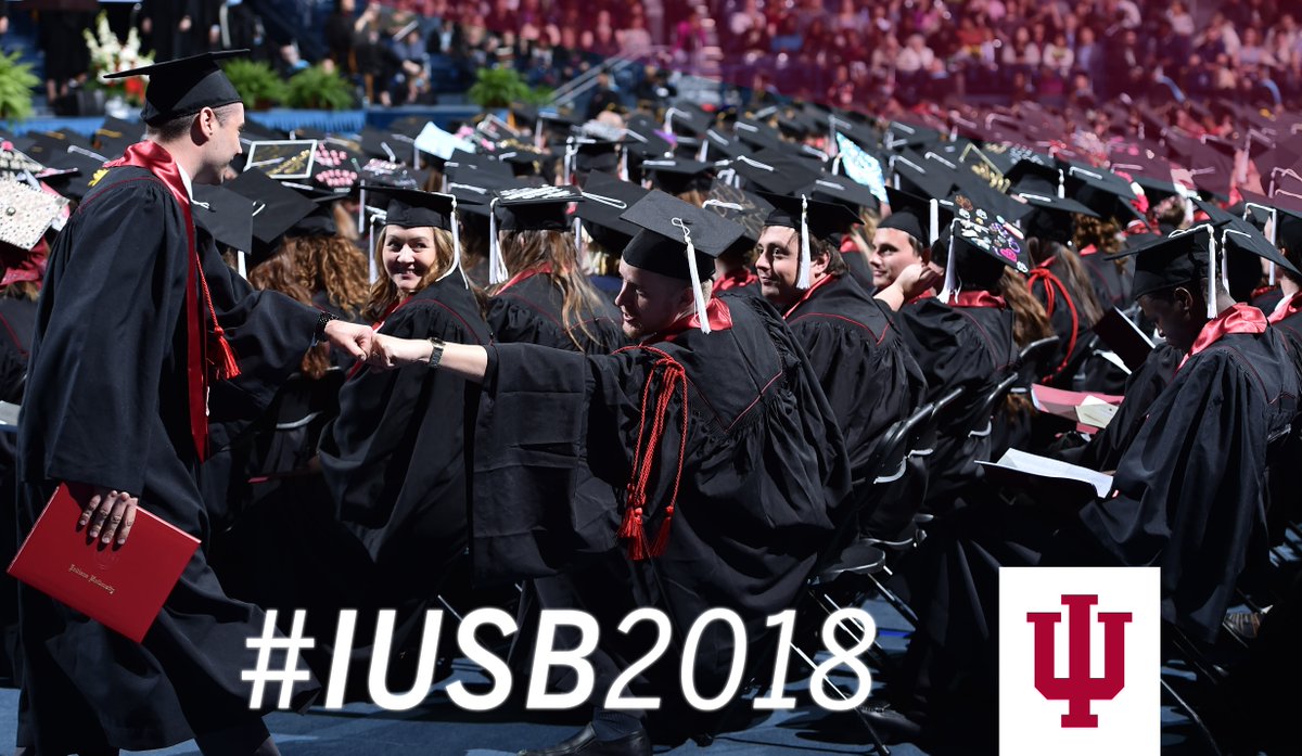 IUSouthBend's tweet photo. Countdown to Commencement: One week to go! Be sure to use #IUSB2018 to share your photos. Plus, be on the lookout for custom Snapchat filters, a graduating student Instagram takeover, and more! https://t.co/zOnJ9qto0U