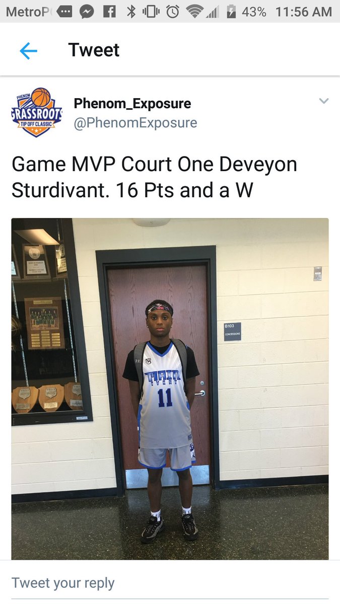 MainEventUC's tweet photo. Deveyon Sturdivant 
Can definitely play at the next level in college. He has a very high IQ for the game. Dev can drive an score around the basket. Great defense an determination to be successful https://t.co/5MjJ1af2vS