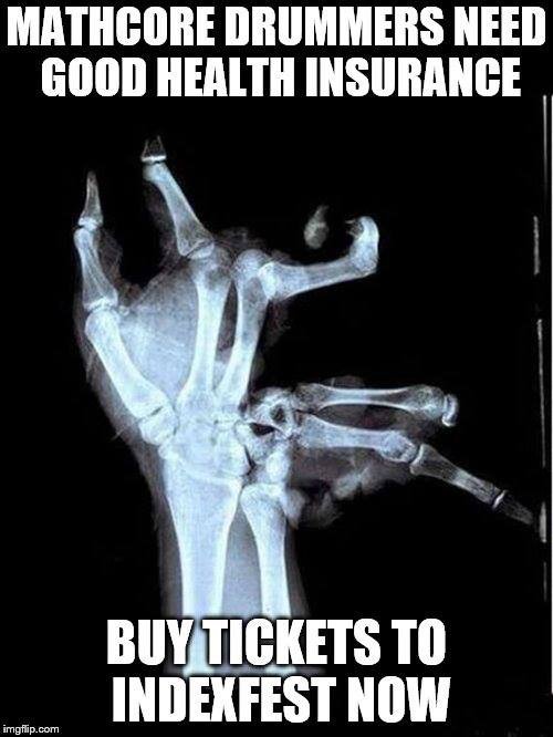 MetalTrenches's tweet image. Expect to see these until the show sells out.

Tickets and full info here: metaltrenches.com/reviews/indexf…

#indexfest #mathcoreindex #mathcore #metalinjection #metal #metalmusic #hardcore #shows #concert #metalmemes #memes #metalhumor #metalcomedy