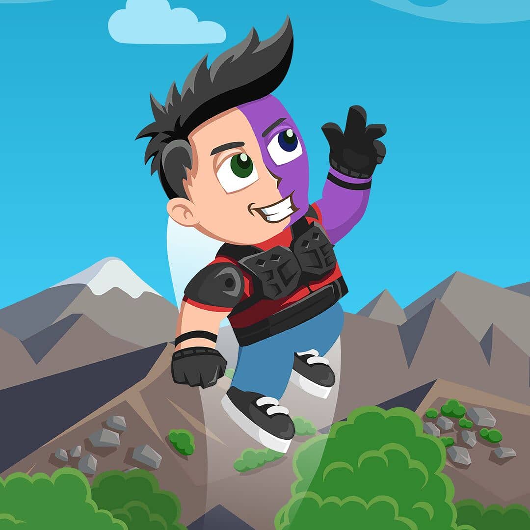 BKCGames's tweet photo. Two days ago, we announced the title and the logo of our upcoming game called "Split Runner". Today, we'd like to introduce the main protagonist called "Split Face"! Here we go #BKC #bkcgames #splitrunner https://t.co/KpapJHIotP