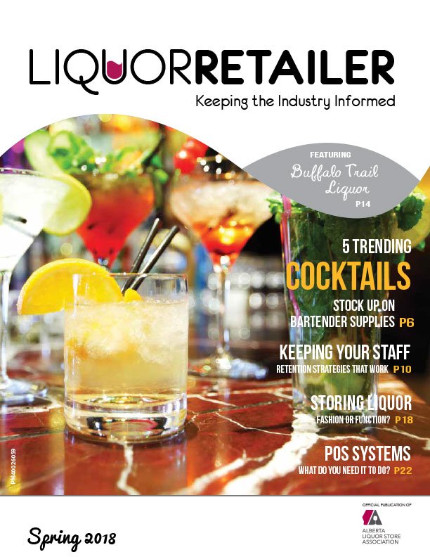 LRetailer's tweet photo. Read the Spring issue of #Liquor Retailer featuring 5 Trending #Cocktails, Retaining #Staff, Storing Liquor &amp; Picking a POS System. https://t.co/pLanxX0tqd https://t.co/5wWaXB3gZd