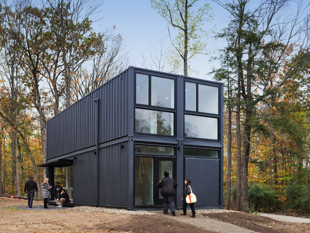 designmilk's tweet photo. 4 Shipping Containers Become a Classroom at Bard College  https://t.co/AxI3joOuwk #fromthearchives https://t.co/m6mQzjnssk