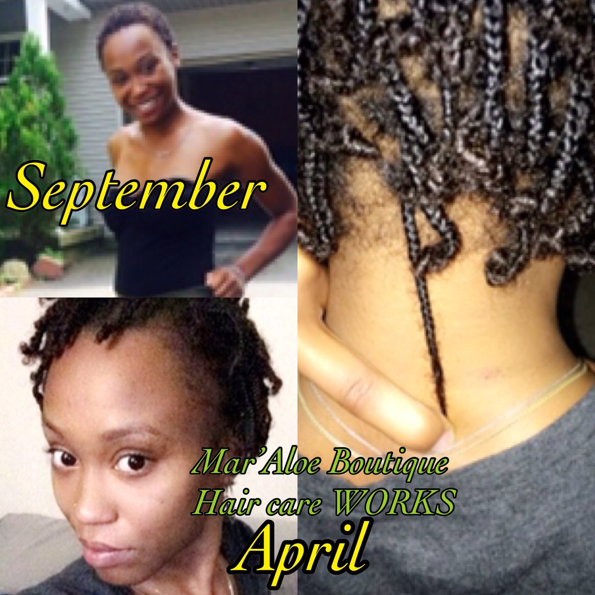 Real results Maraloe Boutique
#hairgrowth#haircare#organichaircare#natural#naturalhair#naturalhaircar#curlyhair#allhairtypes#blackowned#webuyblack#itworks#plantbased#vegan#